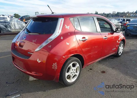 2012 Nissan Leaf Sl из США, поврежденный, VIN JN1AZ0CP5CT025999